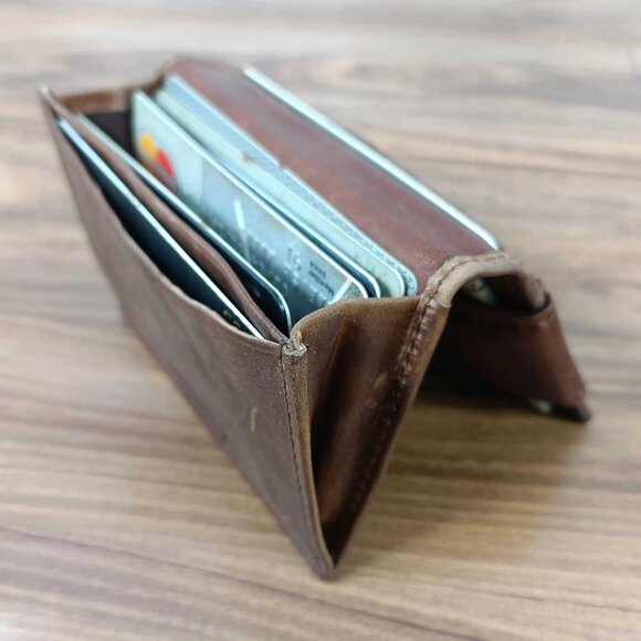 Hunter Leather Bifold Magnetic Money Clip Wallet, Slim Wallet - Picture 5 of 10